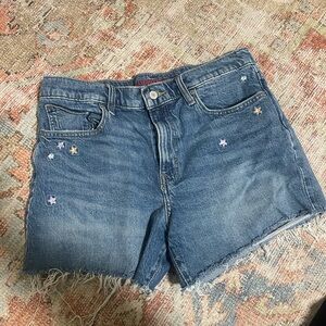 Lucky Brand Star-Embellished Blue Jean Shorts